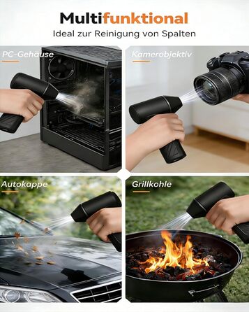 Електричний пилосос для прибирання повітрям, 180000 об/хв, акумулятор 8000mAh, 4 швидкості, для ПК, клавіатури, авто, вулиці (ABS-2)