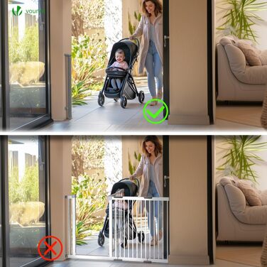 Захист для сходів Vounot: розтягувана сітка-захист для дітей, котів та собак (0-180 см, сірий)