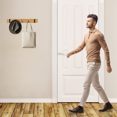 Relaxdays Coat Rack with Foldable Hooks