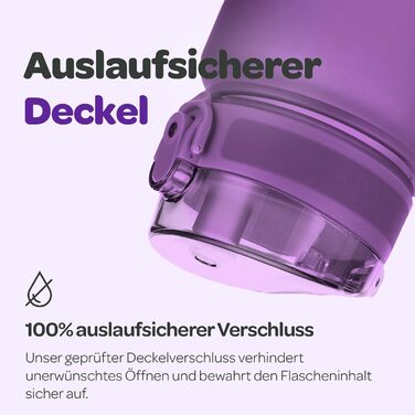 Пляшка для води Hydracy з фруктовою вставкою 500 мл, BPA-free, з міткою часу, спортивна, блакитна 