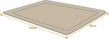 М'яка ковдра для собак та котів Raikou з плюшевою подушкою, 120x85 см, блакитний меланж