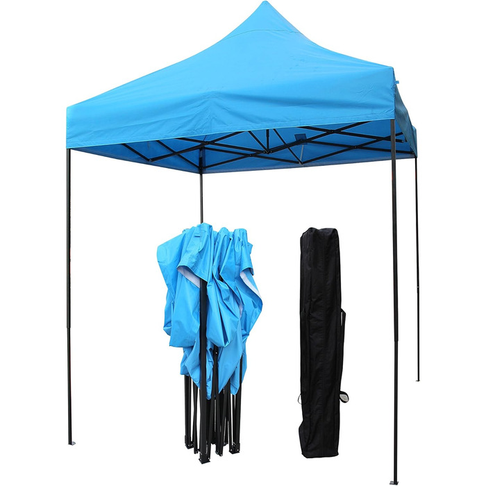 All Seasons Gazebos Pavilion, 2 x 2 m, robust, completely waterproof (light blue)