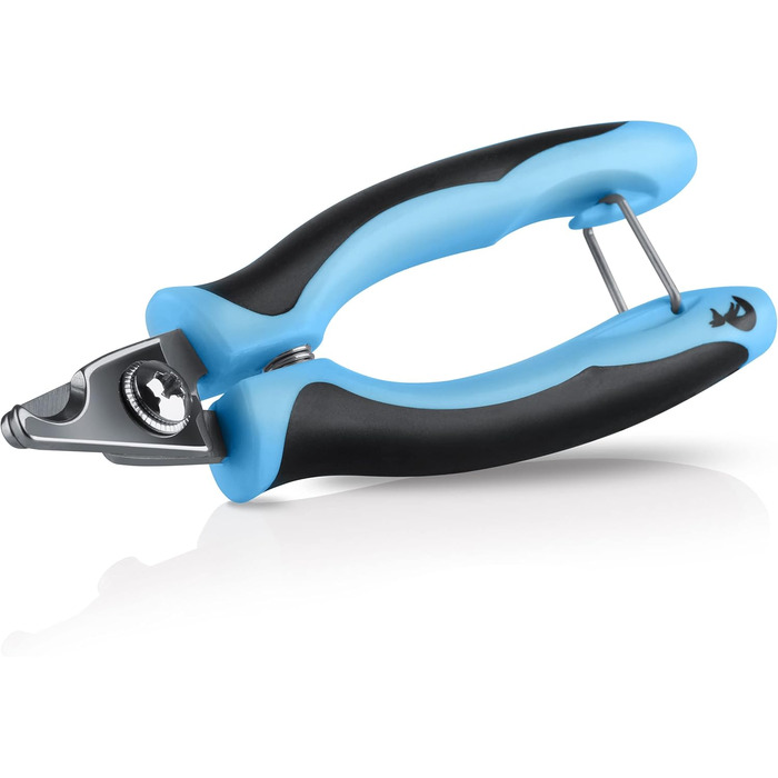 Ножиці для догляду за кігтями маленьких собак, котів та дрібних тварин BluePet | Кусачки для кігтів з пилочкою | Кусачки для кігтів блакитні | Догляд за кігтями