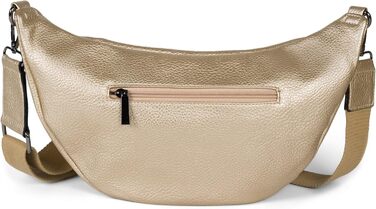 Сумка жіноча styleBREAKER на плече велика напівмісяць, кросбоді, золота - 37x17 см