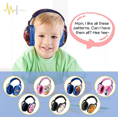 Навушники для захисту від шуму для дітей з аутизмом, SNR 28 dB. Ідеально для феєрверків та концертів.