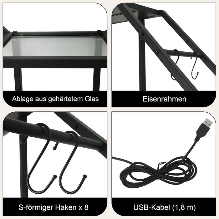 Стильне металеве вітрина для вина з LED-підсвічуванням, 3 яруси, для бару, кухні, вітальні, ресторану, чорний, 20x80 см