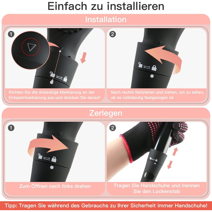 Набір для створення локонів 5 в 1 з насадками, кермаміка-турмалін, плойка-щітка, LED дисплей, для всіх типів волосся