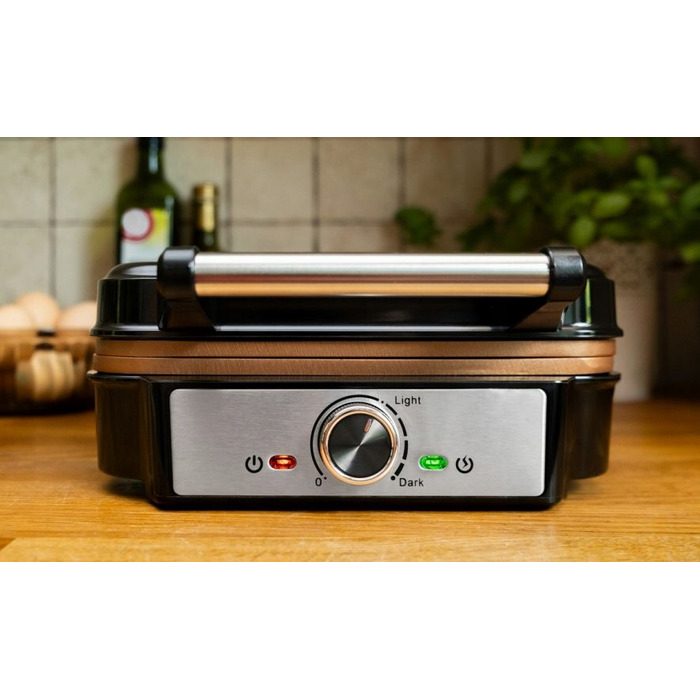 Вафельниця IDEAL IK1602, 1200 Вт, чорна