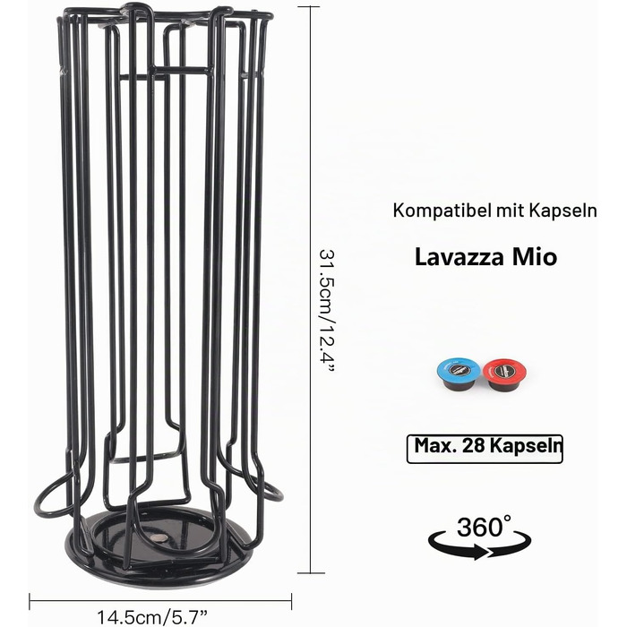Тримач для кавових капсул, сумісний з Lavazza Mio, органайзер для кави