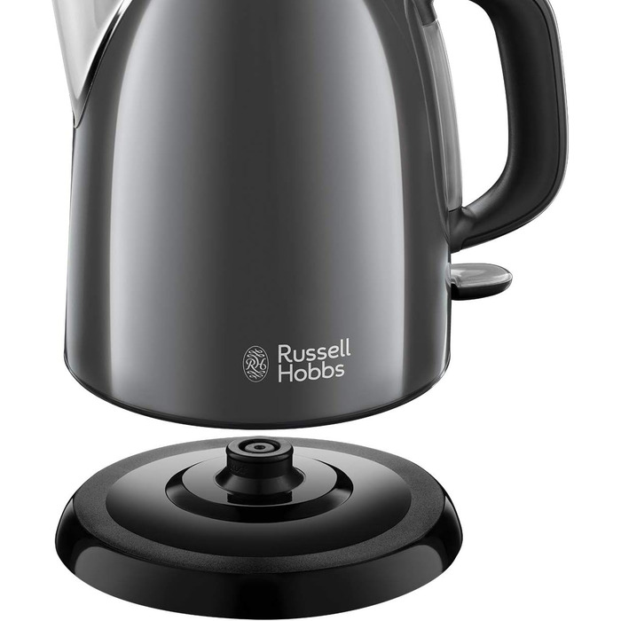 Електричний чайник Russell Hobbs 1.0л Colours+ з нержавіючої сталі (2400W, швидке кип'ятіння, фільтр від накипу, індикатор рівня води, компактний)