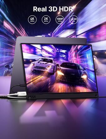 Кабель USB C до Mini HDMI JSAUX 3.3FT (1м), білий. Підтримка 4K@30Hz/2K@60Hz/1080P. Сумісний з портативним монітором, Steam Deck, ноутбуком, телефоном.