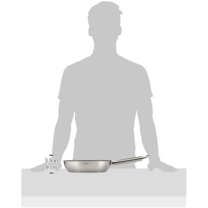 Сковорода RÖSLE ELEGANCE ProPlex, 24 см, нержавіюча сталь 18/10, індукційна, для плити, з антипригарним покриттям