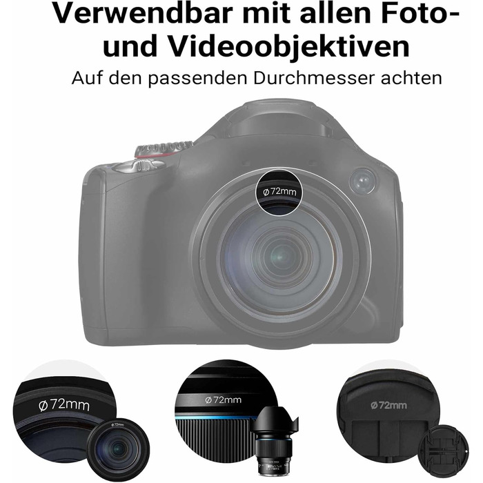 Поляризаційний фільтр Walimex pro Polfilter Zirkular Slim Super DMC 72mm - CPL фільтр для об'єктива, 18-шарова покриття, зменшує відблиски та покращує кольори