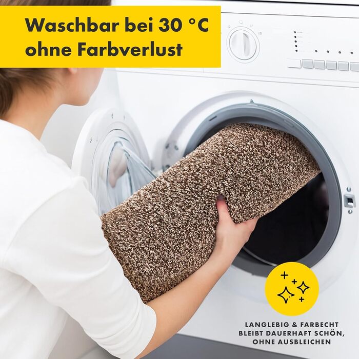 Килимок для взуття Floordirekt антиковзкий, миючий, для дому та коридору (80x120 см, коричневий)