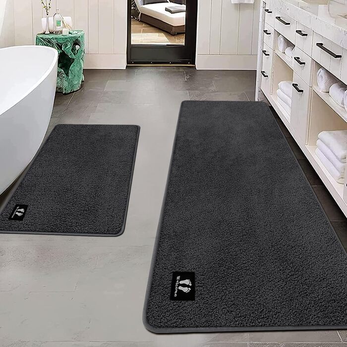 Килимок для ванної кімнати RTBQJ-AT, 120x80 см, мікрофібра, антиковзаючі, для ванної та кухні, сертифікат Öko-Tex 100
