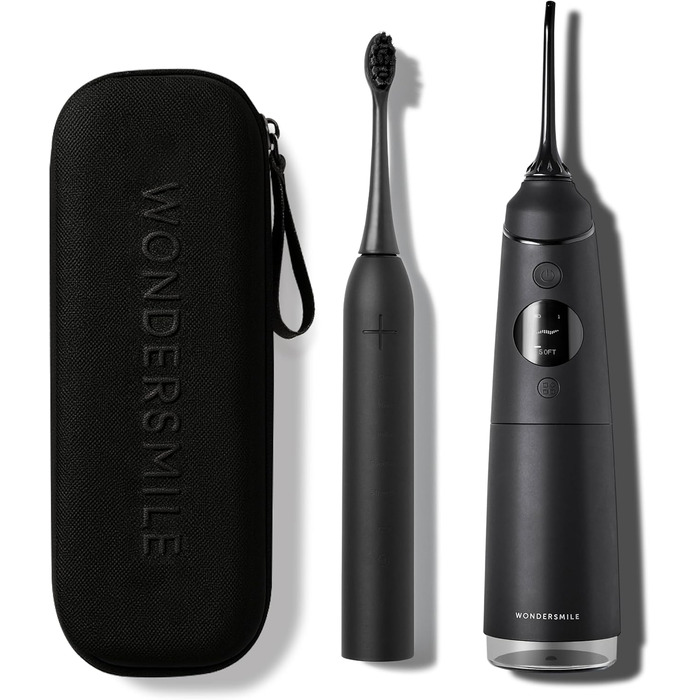 Електрична зубна щітка Wondersmile PRO - переможець тесту 2025 - 100 днів без ризику - сертифікована TÜV - 4 режими, акумулятор 60 днів, розумна насадка, 1 шт.