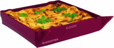 Силіконова складна форма для випічки coox WUNDERFORM Basic MQ, темно-червона, BPA-free, компактна форма для запікання