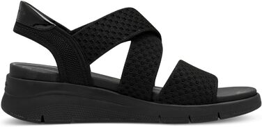 Босоніжки жіночі Tamaris 8-88724-44 Wide Fit 37 EU чорні, широка колодка