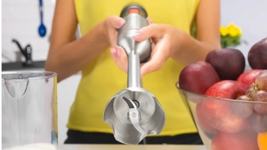 Погружний блендер Zelmer ZHB4650, 1400 Вт, сріблястий/сірий