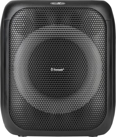 Reflexion PS09BT: Портативна Bluetooth-колонка для вечірок, DJ та караоке, 500 Вт, радіо UKW-PLL, світлодіодний ефект, мікрофон, акумулятор, чорний (PSX11BT)