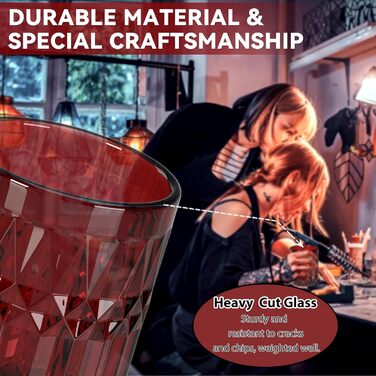 Набір аксесуарів для ванної кімнати зі скла (5 предметів), набір дозаторів для мила зі скла з нержавіючою сталею, елегантний сучасний декор для ванної кімнати, подарунок на День святого Валентина, день народження або новосілля, червоний