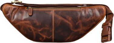 STILORD Велика шкіряна поясна сумка Cognac - Вантажна сумка на пояс для чоловіків, жінок та дітей - Ретро сумка на стегно для бігу, фестивалів, подорожей Caspar (Sesto - Cognac)