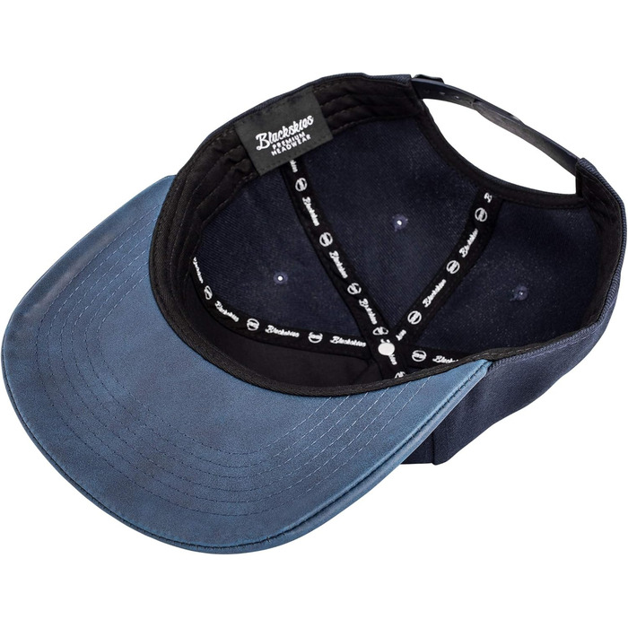 Кепка бейсболка Blackskies® Vanguard Snapback з замком, вельвет, штучна шкіра, унісекс, для чоловіків та жінок, Navyblau (темно-синій)