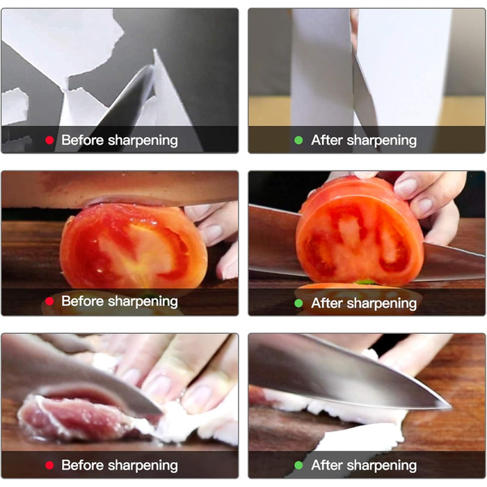 Набір для заточування ножів Schleifstein, двосторонній 400/1000/3000/8000 гріт, з відточувальним каменем, бамбуковою основою, кутовою направляючою, шкіряним ремінцем та полірувальною пастою