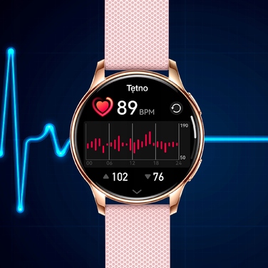 Смарт-годинник Emavo для жінок, золотий, у комплекті з 5 ремінцями