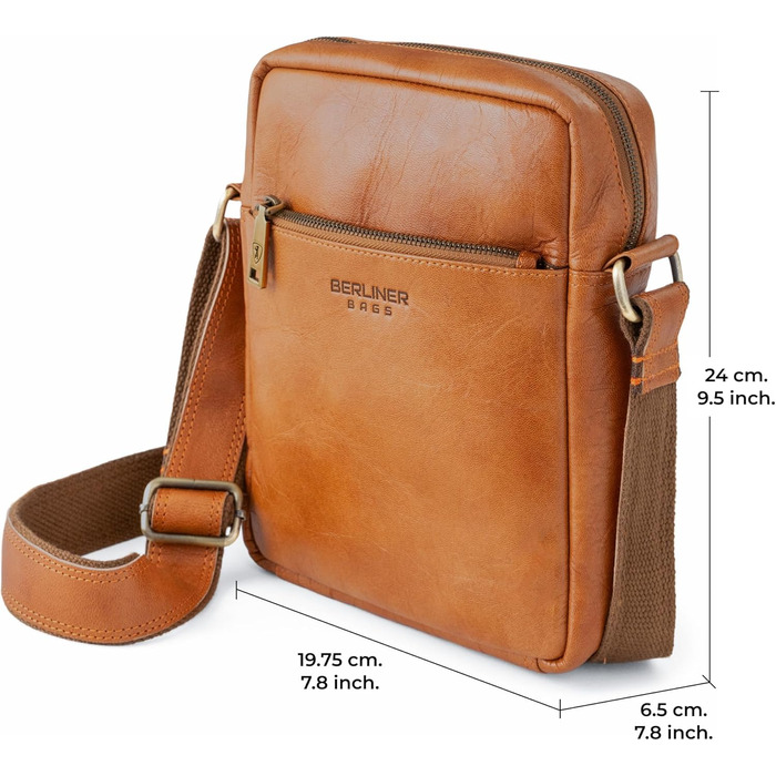 Чоловіча сумка через плече Berliner Bags Tom з натуральної шкіри, чоловіча сумка-кросбоді
