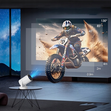 Портативний LED-проектор Xinowy HY300 Pro HiFi (нова версія), білий