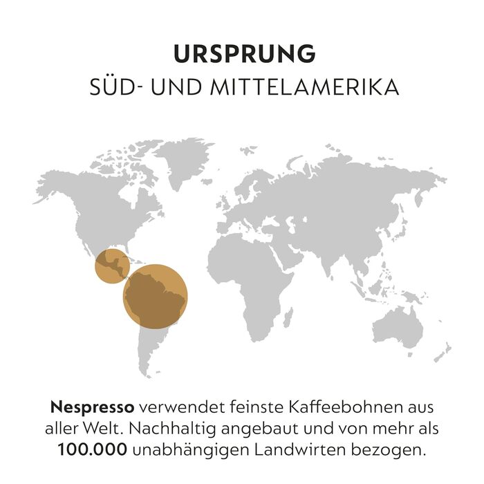 Кава Nespresso Original Livanto, середнього обсмаження, 100 капсул