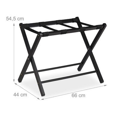 Relaxdays Wooden Folding Suitcase Stand