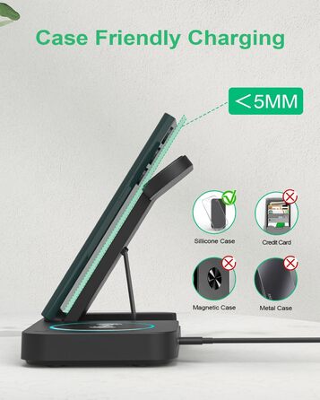 Бездротова зарядка 3-в-1 для Samsung Galaxy: годинники, смартфони, навушники