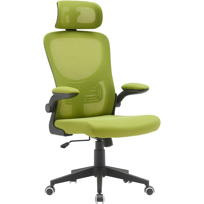 Офісне крісло BAKAJI, нейлон, зелене, 56 x 116-126 см