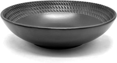 Сервіз посуду 'BlackStyle' від ECHTWERK (30 предметів) - для 6 осіб. Складається з: 6 тарілок, 6 тарілок для закусок, 6 мисок, 6 чашок, 6 супових тарілок. Матеріал: кераміка.