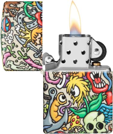Бензинова запальничка Zippo Crazy Collage 540 Color, кольорова колекційна