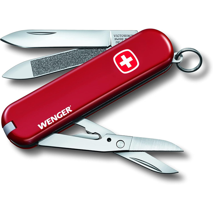 Мультитул Victorinox Wenger: швейцарський ніж з 7 функціями, клінок, пилка для нігтів, ножиці