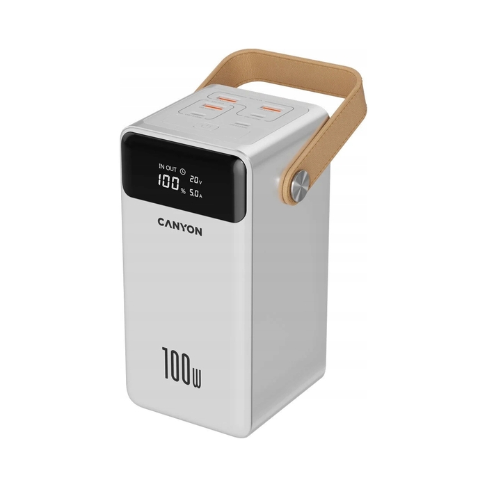 Потужний павербанк Canyon OnPower 610 60000 мАг 100 Вт, білий
