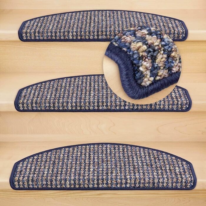 Ступінчасті килимки Kettelservice-Metzker Gera, напівкруглі, 15 шт. - для сходів