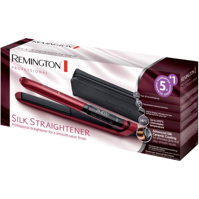 Плойка Remington Silk Digital CI96W1: керамічне покриття з шовковими протеїнами, LCD-дисплей, 120-220°C, для локонів та хвиль