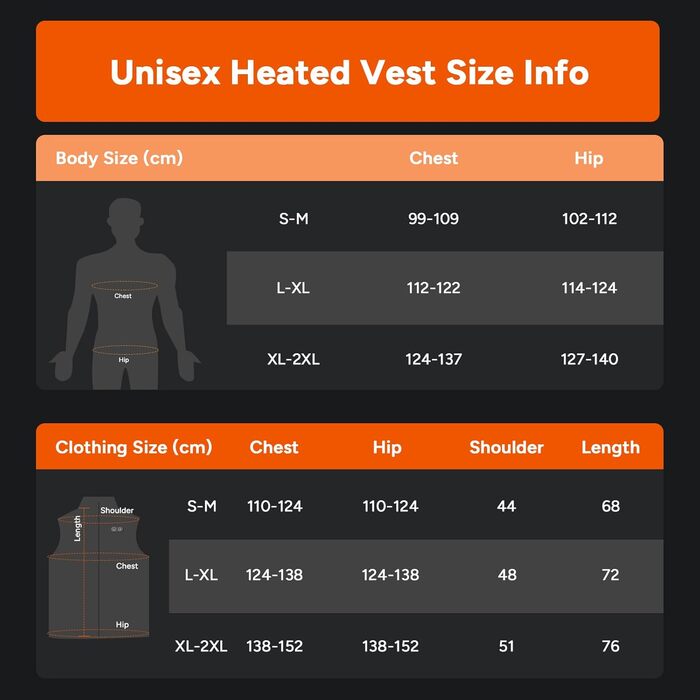 Електрична гріюча жилетка Dr.Prepare для чоловіків та жінок, 3 режими нагріву, 10 зон нагріву, регульована, для активного відпочинку (без Powerbank), XL-XXL