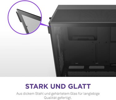 Корпус ПК NZXT H5 Flow Black - компактний ATX Mid-Tower для ігор з високою вентиляцією, 2 x 120mm вентилятори, підтримка радіаторів 360mm та 240mm, система кабельного менеджменту, скляна панель, 2024