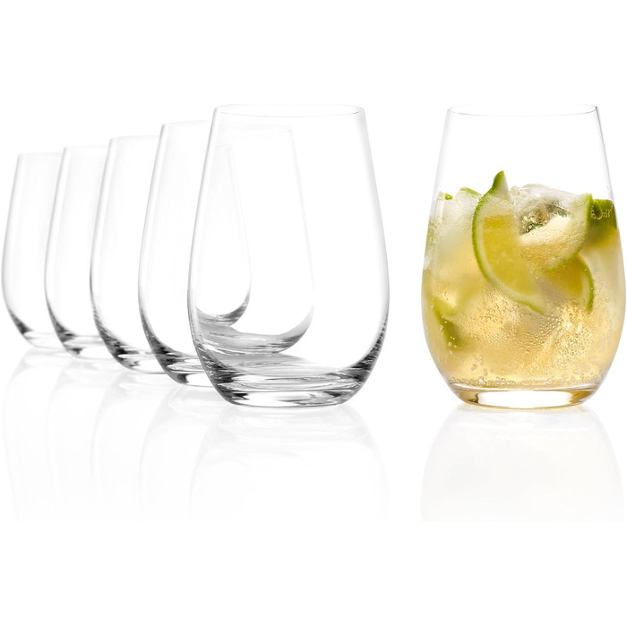 Stölzle Lausitz Water Glasses Event 6-Piece Set 335 ml – Versatile glasses for juice, water & cocktails – High-quality juice glasses made of crystal glass – Dishwasher & shock-resistant drinking glasses, Made in Germany