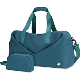 Sport Bags Classic with Shoe Compartment and Wet Compartment Portable Overnight/Weekend Bag Travel Bag Yoga Bag for Women and Men Gym Bag (Teal)
