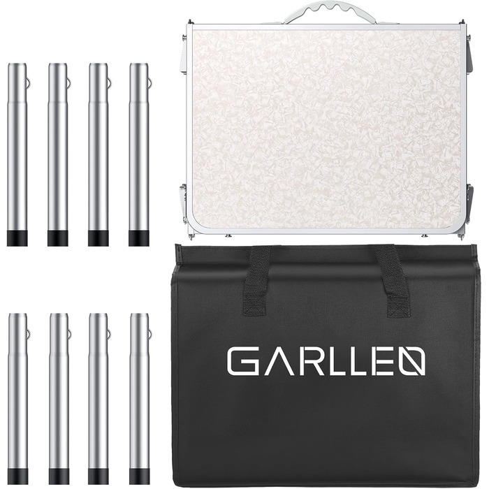Складаний туристичний стіл Garllen 87x40 см, 3 положення висоти (26/48/70 см) - для кемпінгу, пікніка, саду, грилю