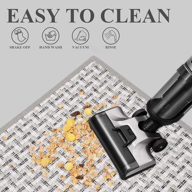 Килимок для дому, антиковзаюча підлога, килимок для вхідних дверей, 41x61 см, сірий