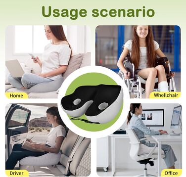 Ортопедична подушка для сидіння з Memory Foam для спини, куприка та при болях в попереку. Антиковзка, знімний чохол.