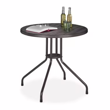 Relaxdays Garden Table, Round