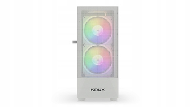 Корпус для ПК Krux Vako RGB ATX, загартоване скло, вентилятори 2x140мм 1x120мм, білий